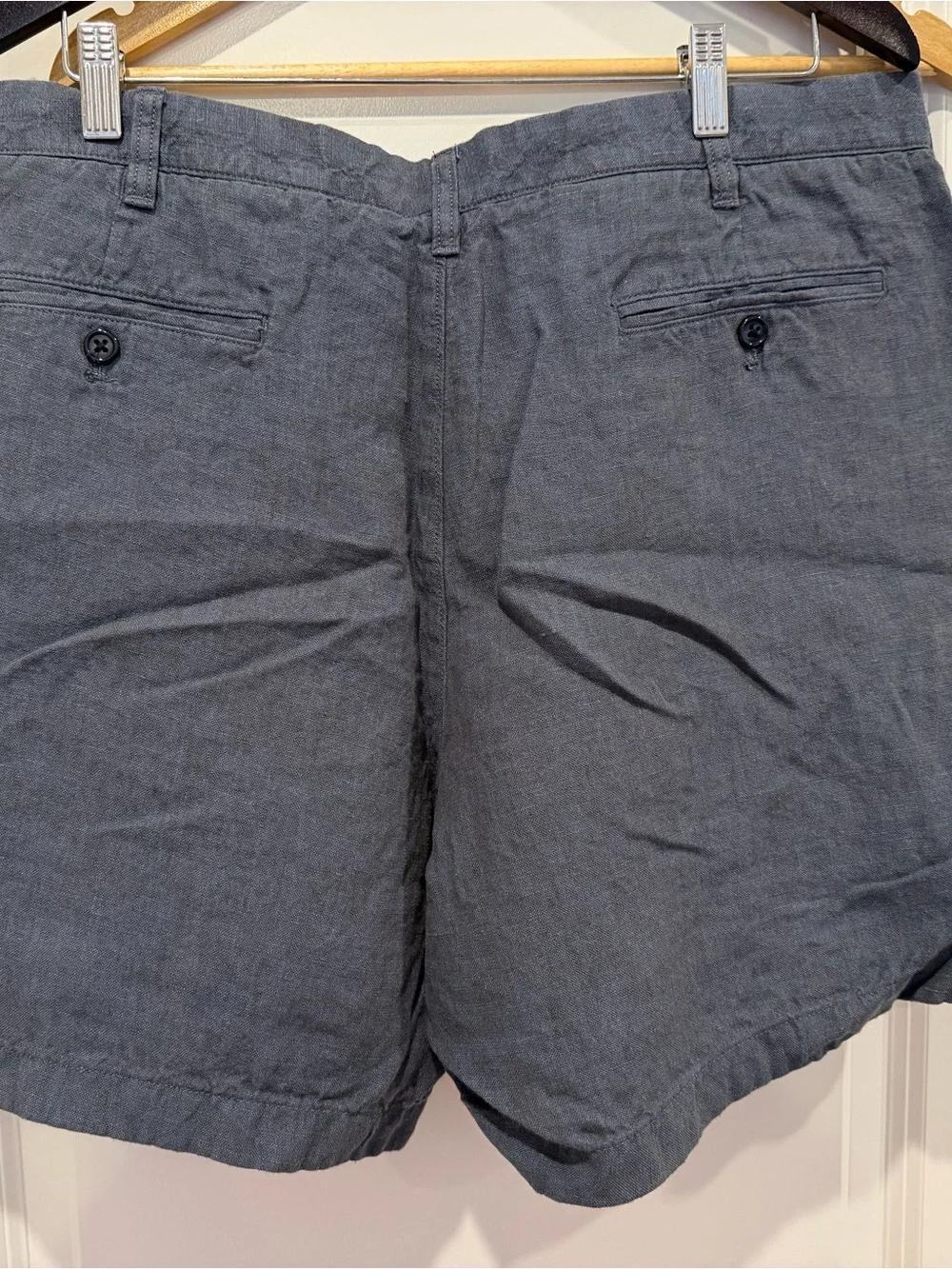 J. Crew Men's Blue Gray Linen Blend Shorts